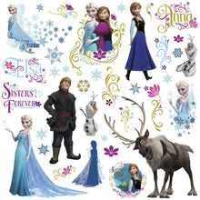 Load image into Gallery viewer, Frozen Peel and Stick Decals - 36 Count

