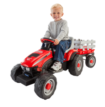 Load image into Gallery viewer, Case IH Lil Ride On Tractor &amp; Trailer
